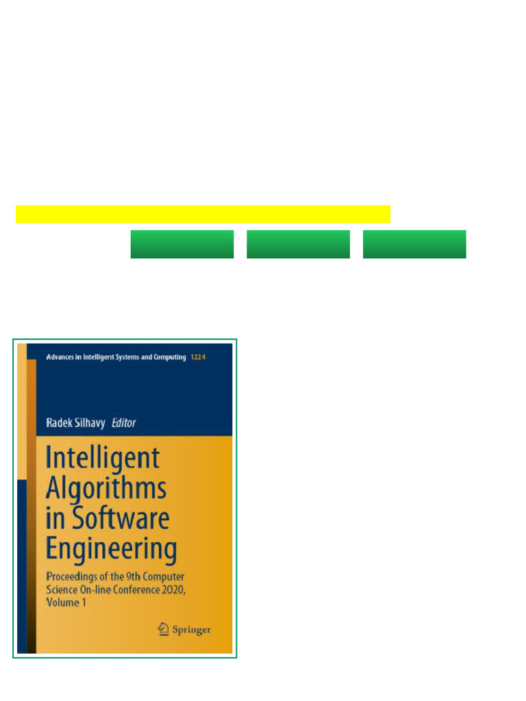 (Ebook) Intelligent Algorithms in Software Engineering: Proceedings of ...