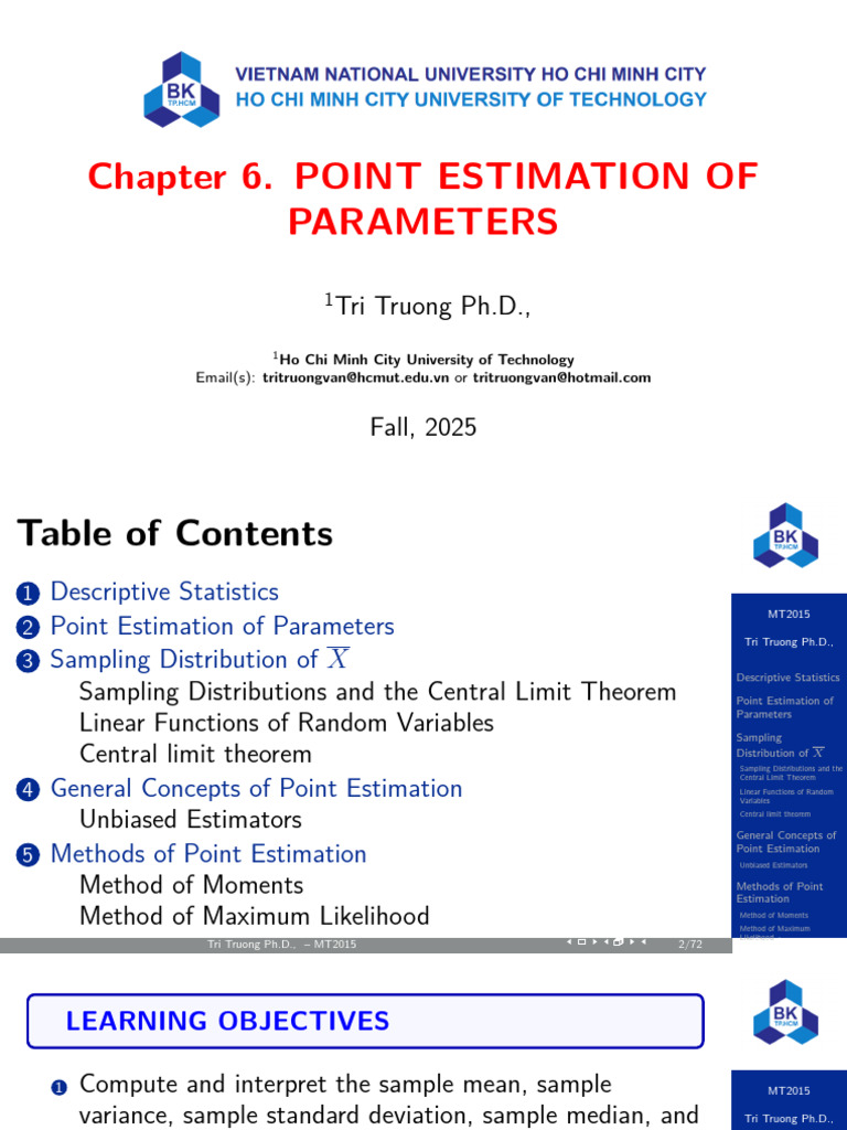 Point Estimation Methods in Statistics | PDF | Estimator | Estimation ...