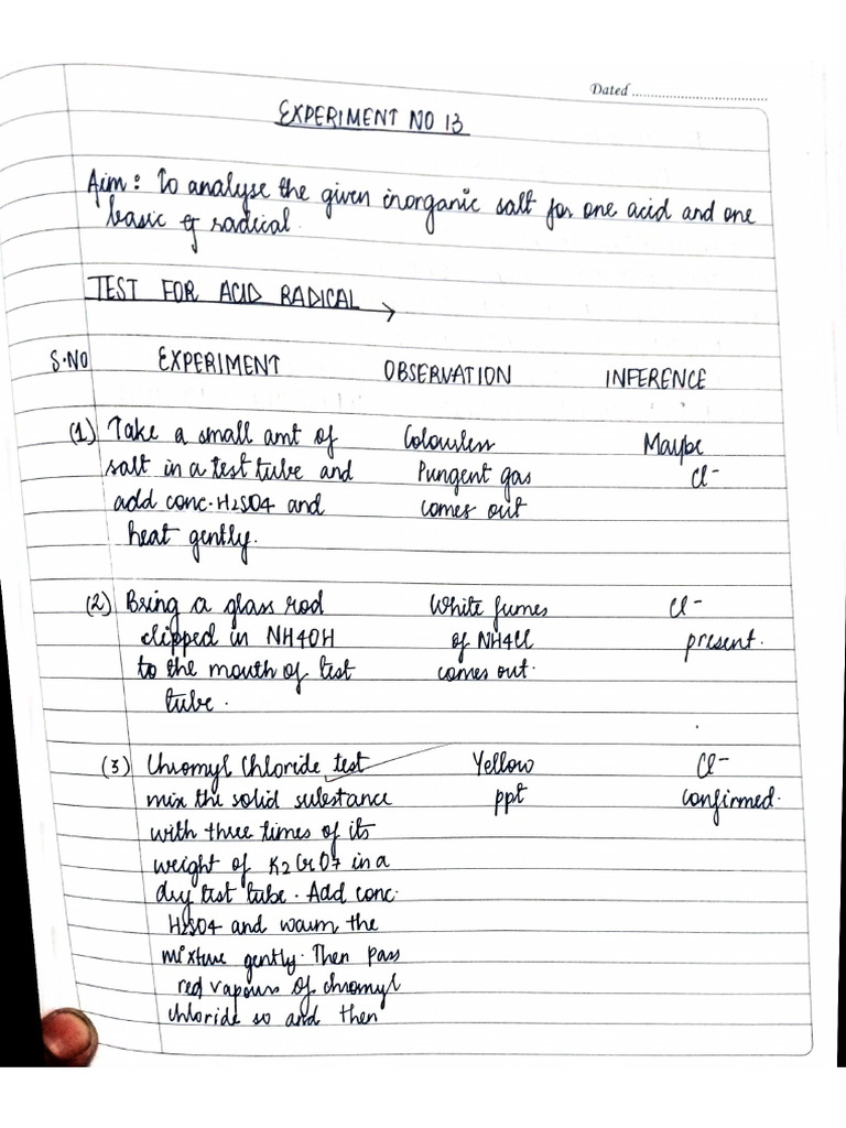 Exp 13 Zinc Chloride | PDF