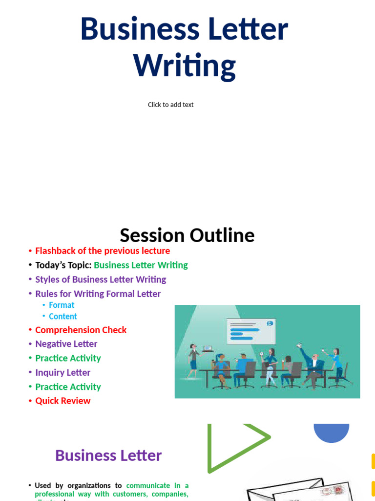 Business Letter Writing Guide | PDF | Information | Human Communication