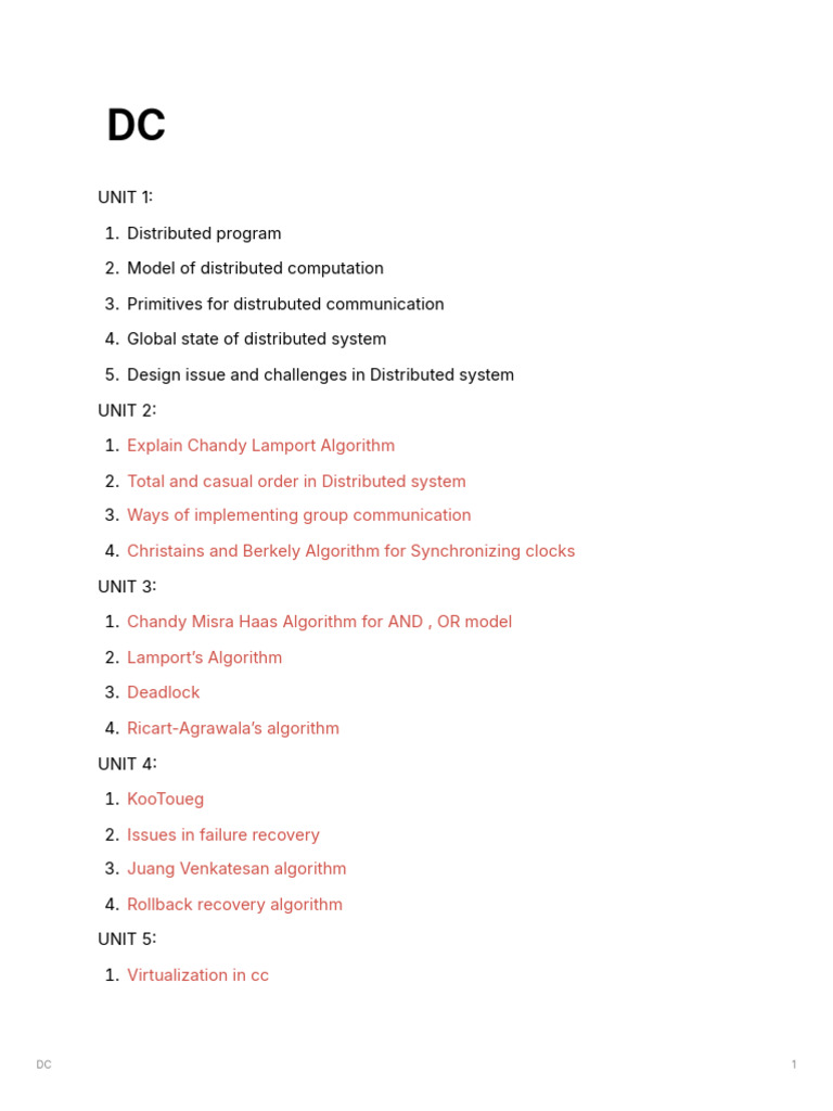 Dc Self Notes | PDF | Virtualization | Cloud Computing