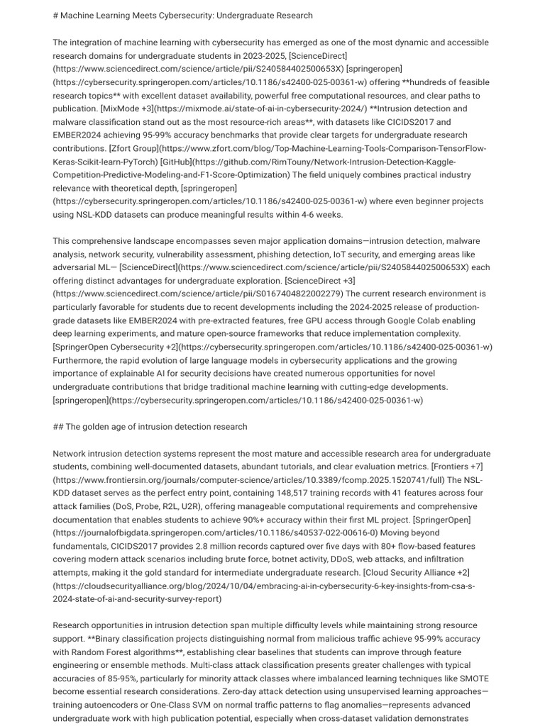 Machine Learning Meets Cybersecurity | PDF | Computer Security | Security