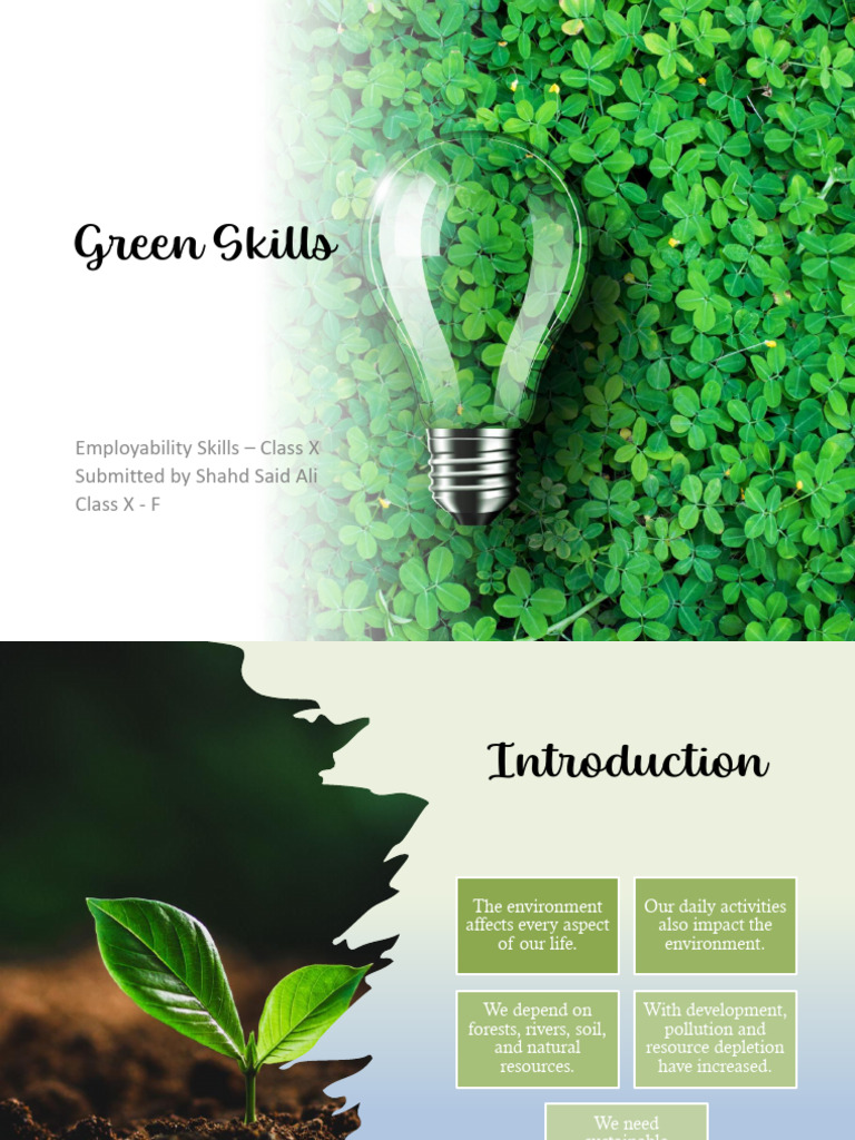Essential Green Skills for Sustainability | PDF | Sustainability ...