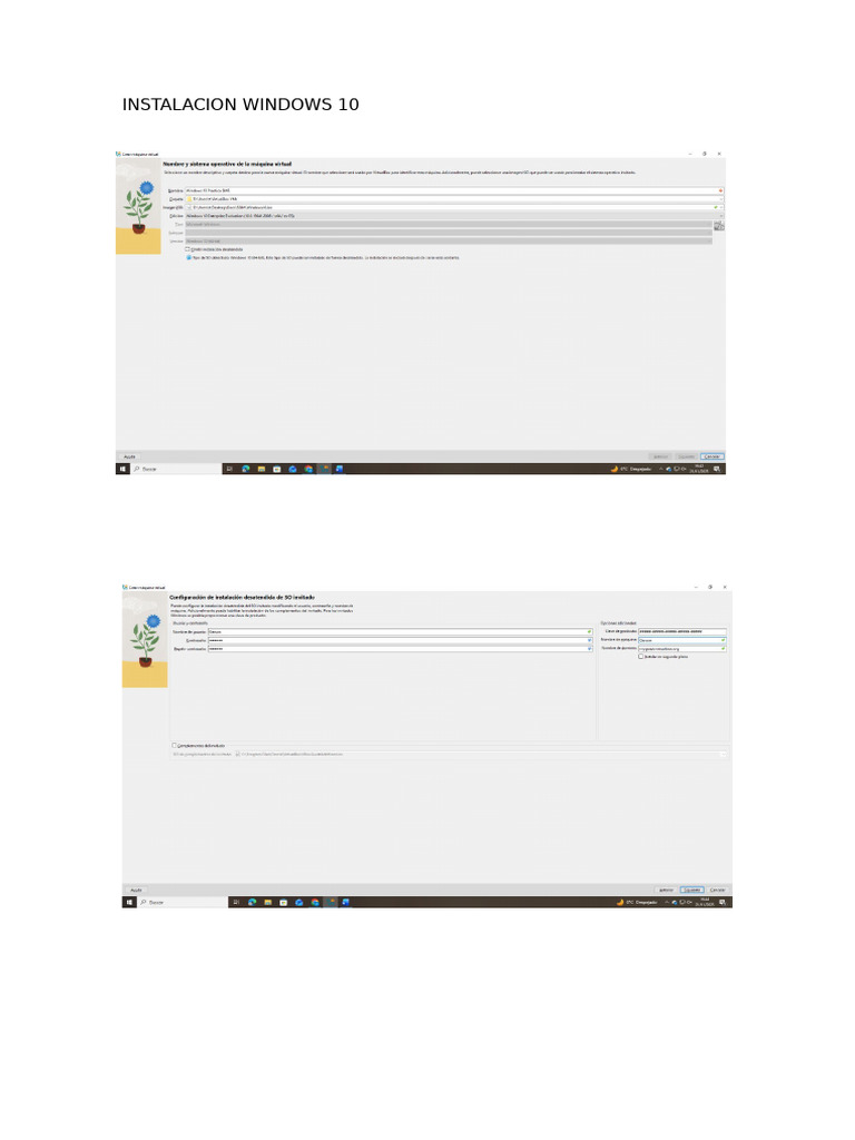 Guía de Instalación y Configuración de Windows 10 | PDF | Microsoft ...