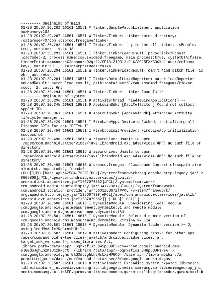 Eegame Logcat | PDF | Computer Science | Operating System Technology