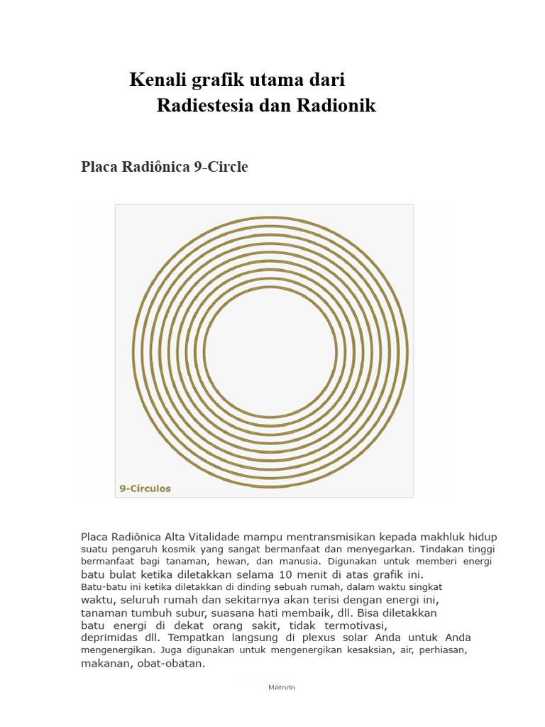 Grafik Radionik untuk Energi dan Perlindungan | PDF