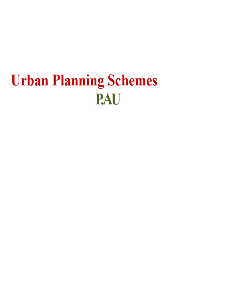 Urban Development Plans | PDF | Urban Planning