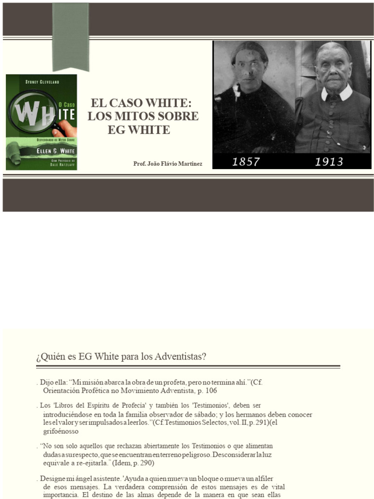 Mitos y Realidades sobre EG White | PDF | Iglesia Adventista del ...