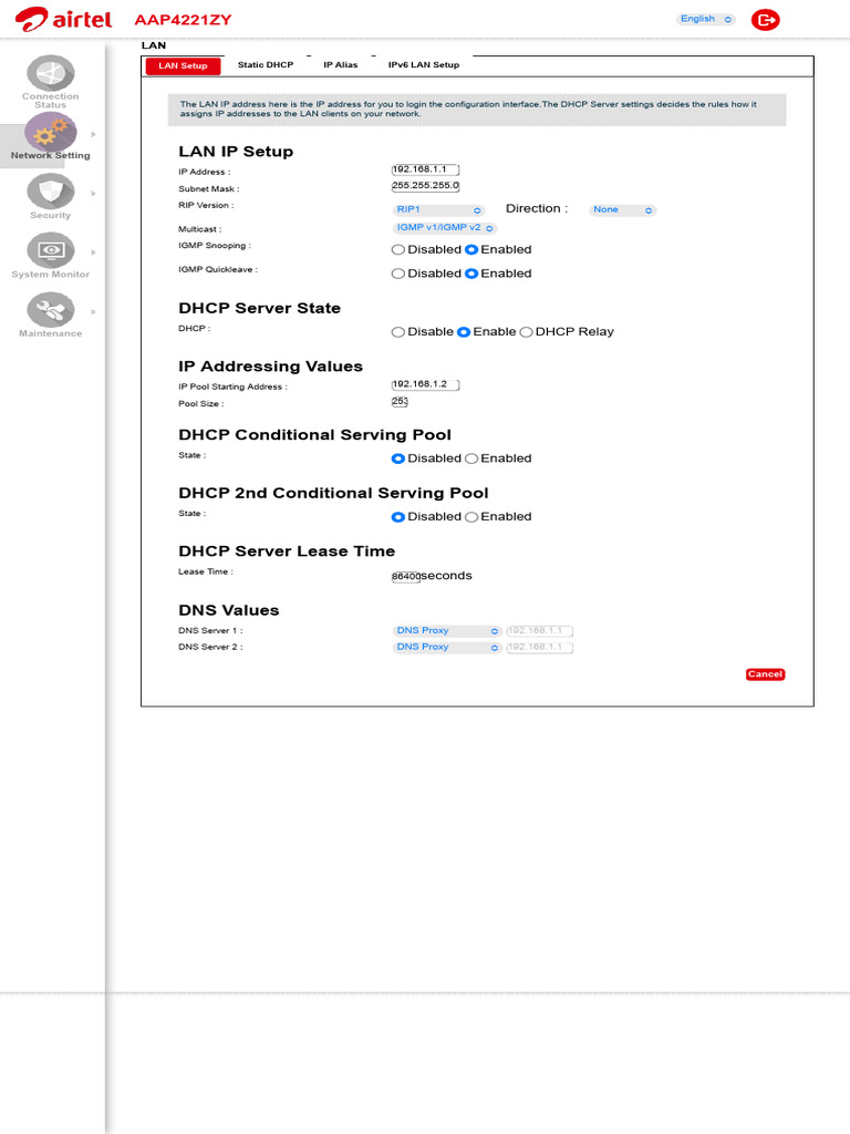 LAN DHCP Setup Guide and Configuration | PDF | Ip Address | Internet ...
