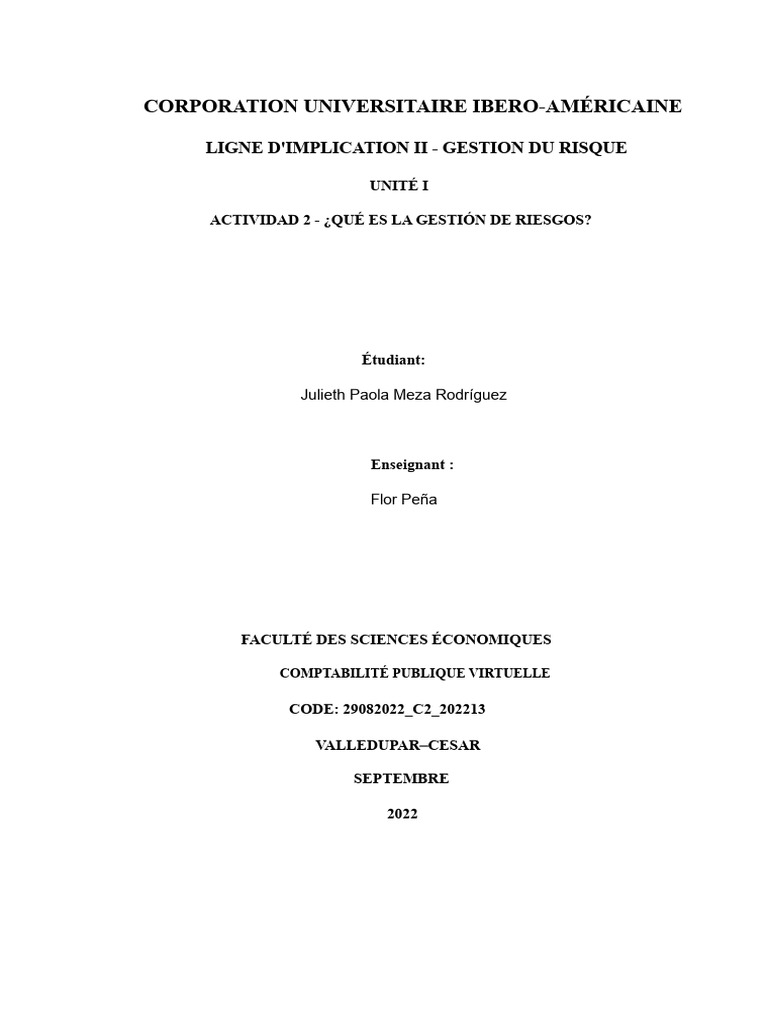 Gestion des Risques selon ISO 31000 | PDF | Risque | Gestion des risques