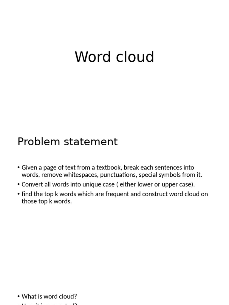 Word Cloud | PDF