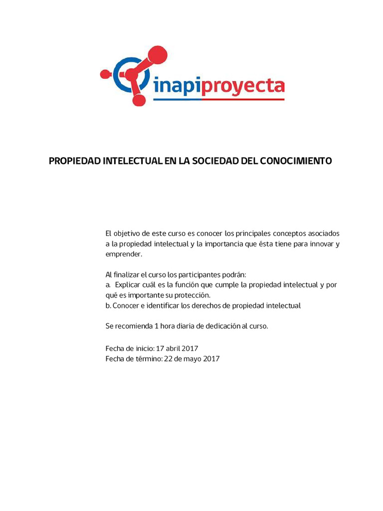 Importancia de la Propiedad Intelectual | PDF | Propiedad intelectual ...