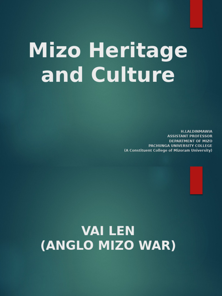 Mizo Heritage: The Anglo-Mizo War | PDF | South Asia | Social Groups Of ...