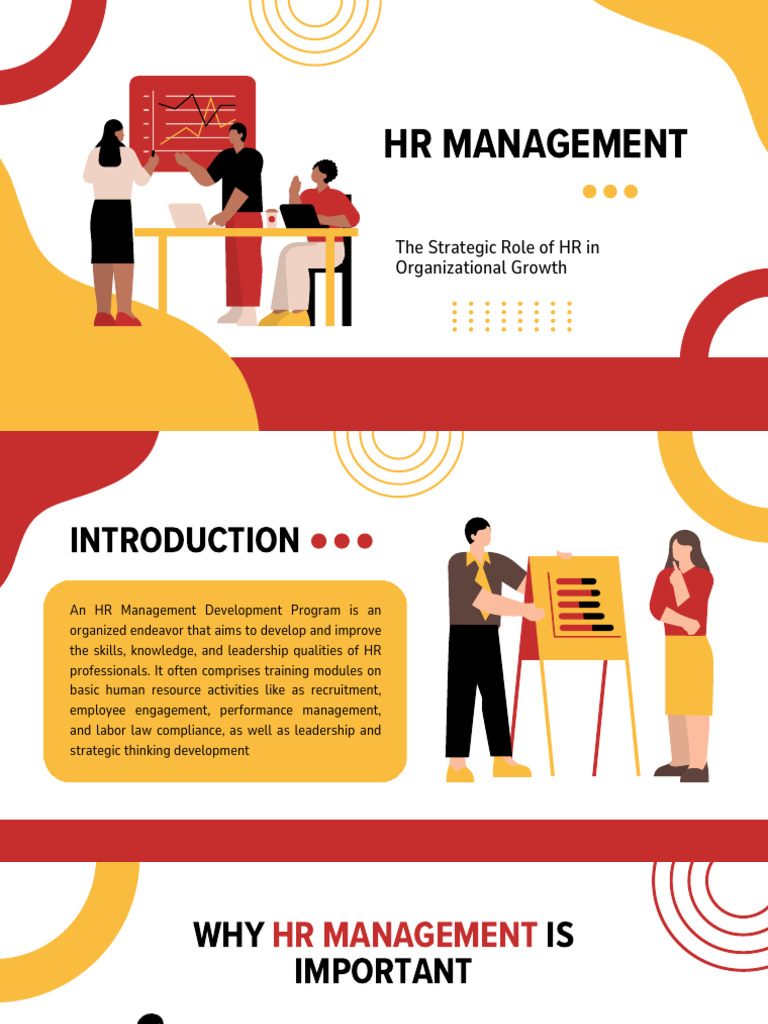 Red Yellow and White Illustrative HR Management Development Program ...