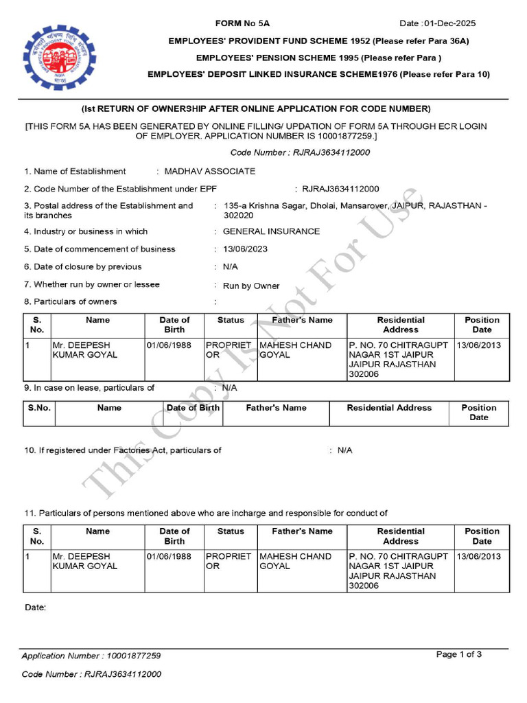 Form 5a | PDF