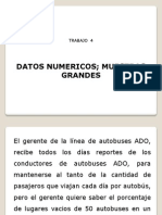 Datos Numericos Muestras Grandes: Trabajo 4