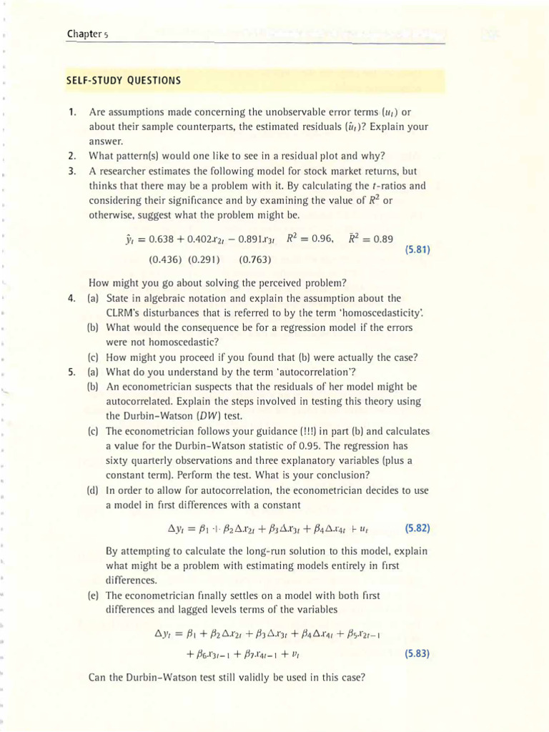 70508430 Chapter+5+Problems | PDF | Errors And Residuals | Regression ...