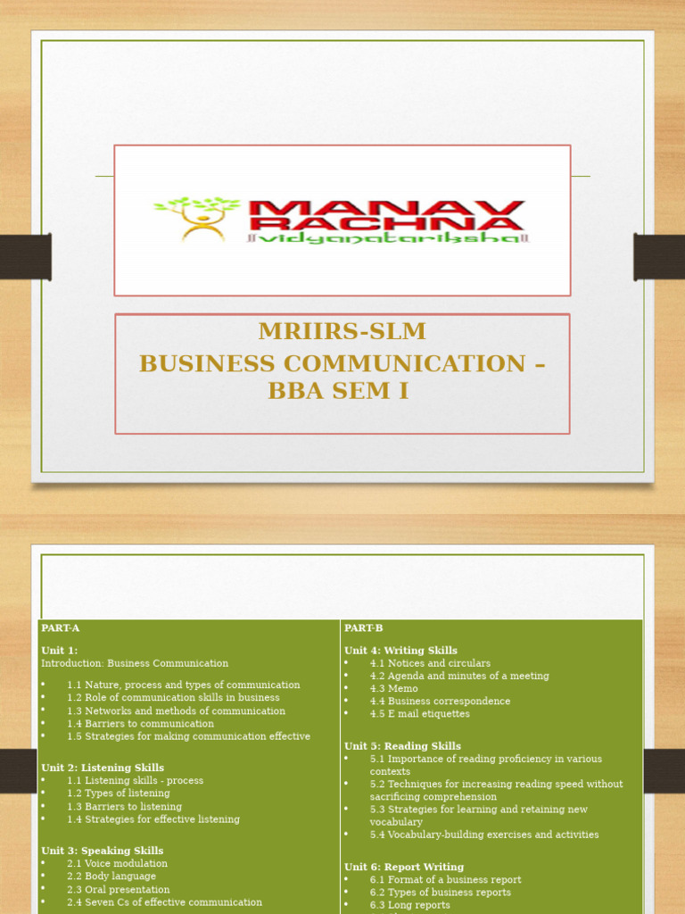 Business Communication Skills Guide | PDF | Human Communication | Cognition