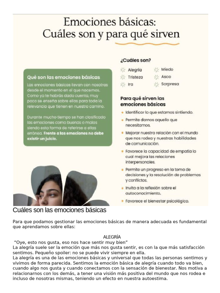 Emociones Básicas: Identificación y Gestión | PDF | Las emociones | Ira