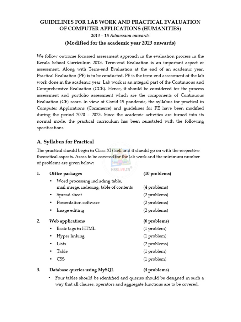 Lab Work Guidelines for Computer Applications | PDF | Microprocessor ...