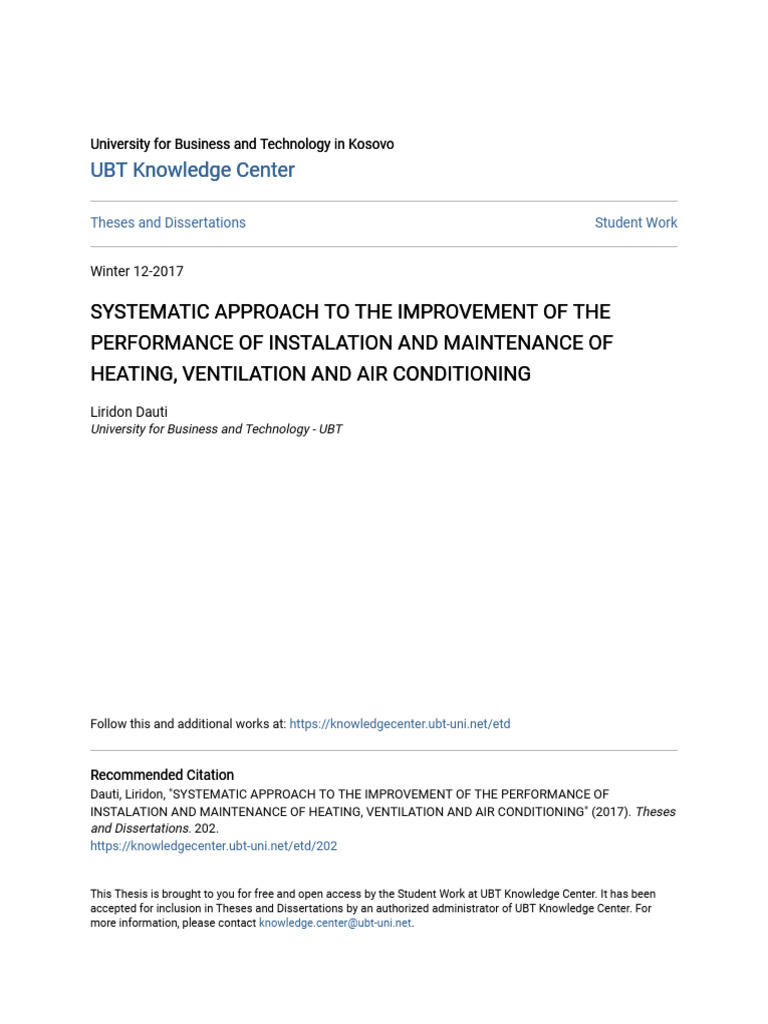 Systematic Approach To The Improvement of The Performance of Inst | PDF