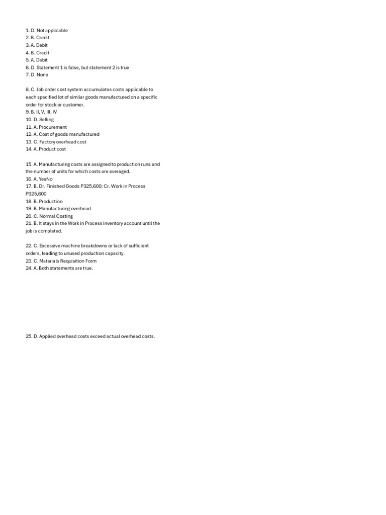 Answers Key | PDF