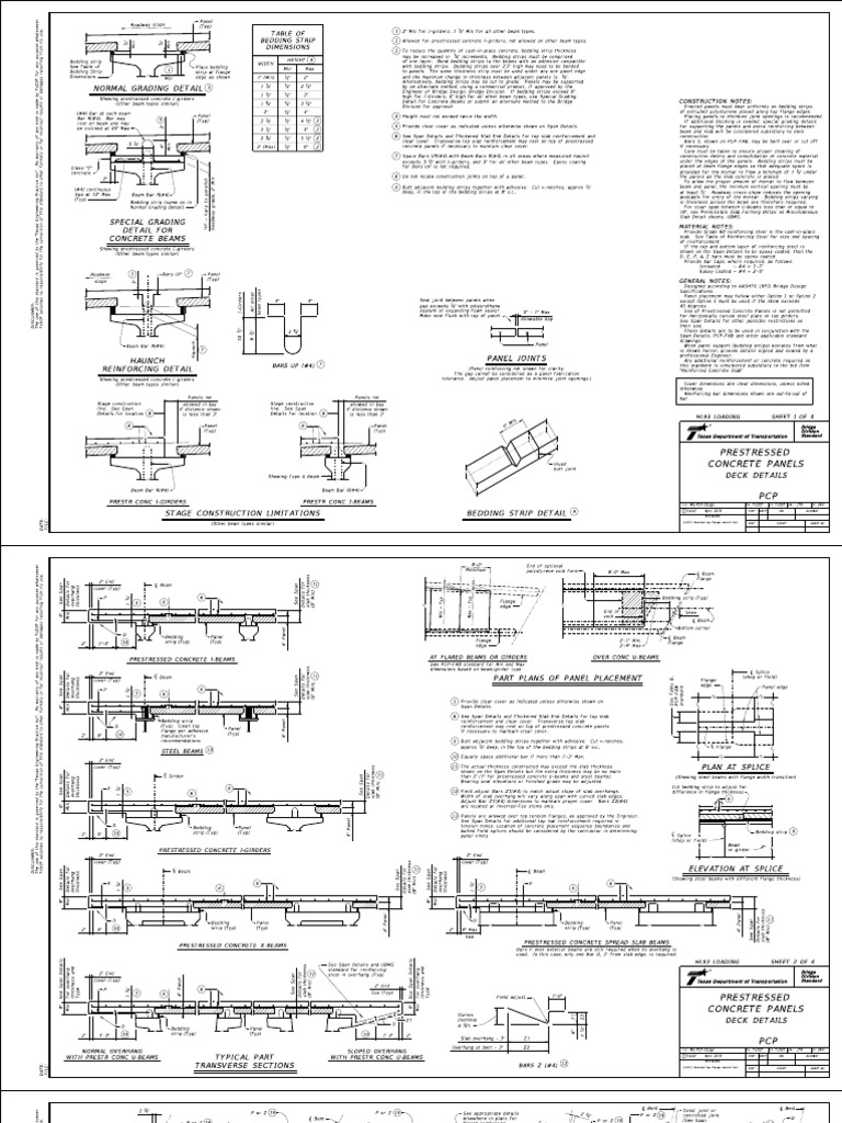 Prestressed Concrete Beam Details | PDF | Concrete | Beam (Structure)