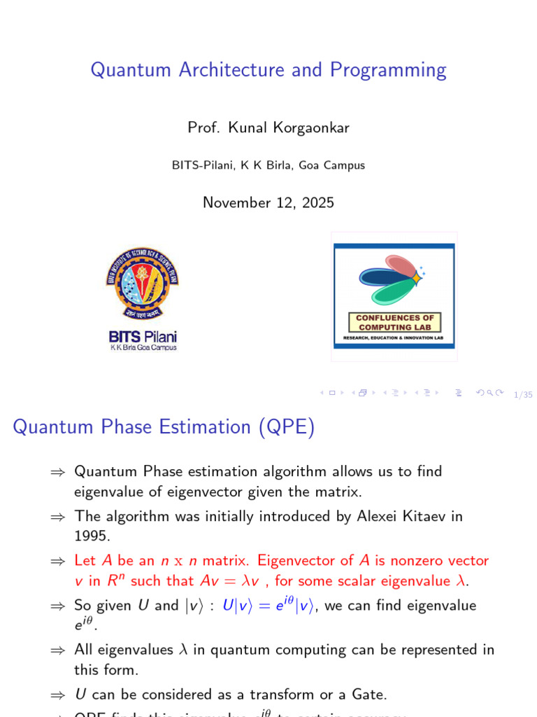 QAP Phase Encoding and Estimation | PDF | Eigenvalues And Eigenvectors ...