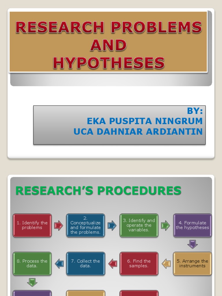 Research Procedures and Hypothesis Formulation | PDF | Hypothesis ...