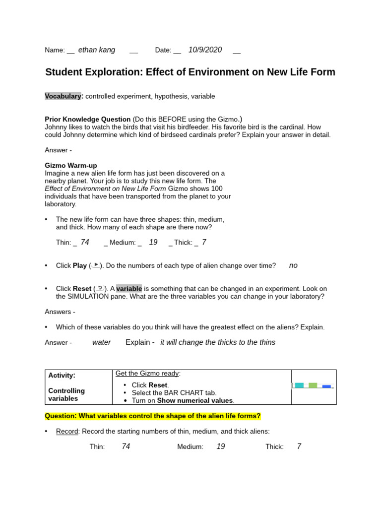 Assignment 2 - Testing Aliens | PDF | Experiment | Hypothesis