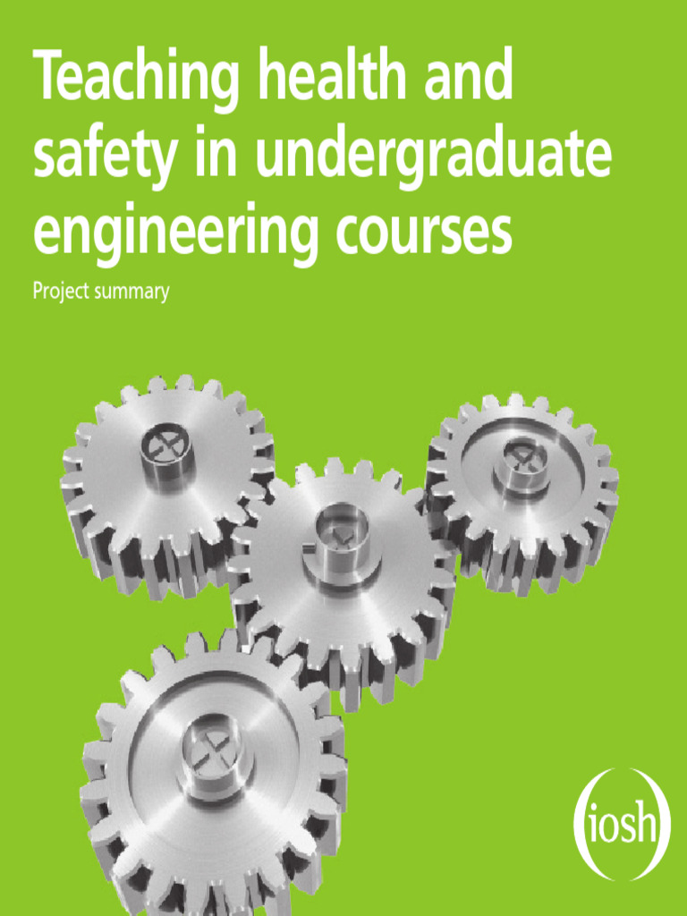 Teaching Health and Safety in Undergrad Engineering Courses | PDF ...
