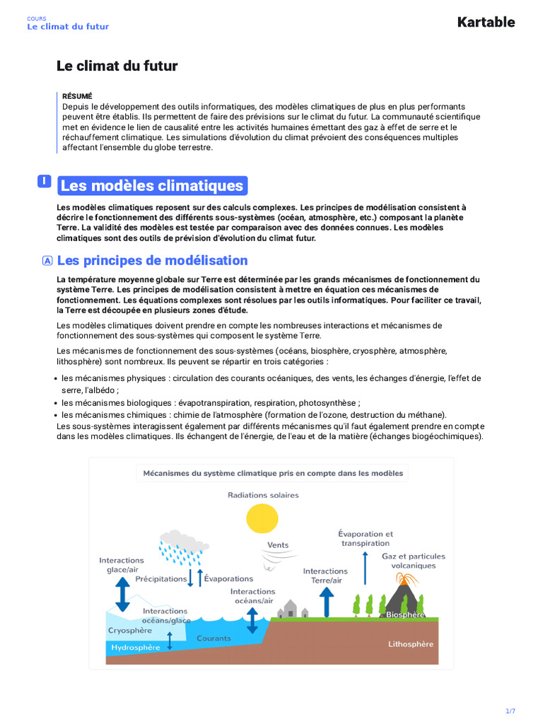 Modèles climatiques et réchauffement futur PDF Changement — free download