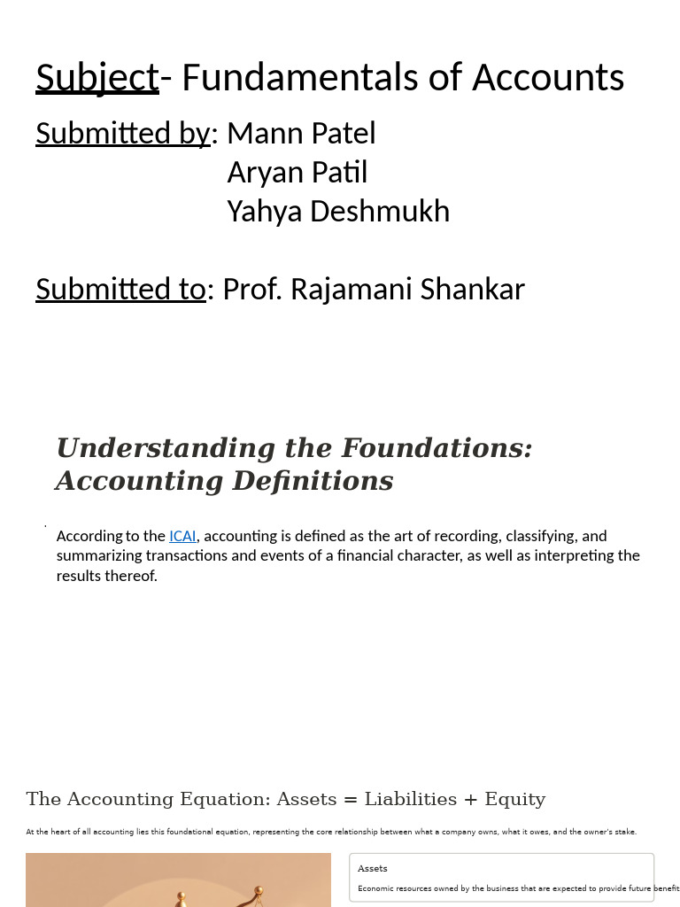 Accounting Fundamentals Explained | PDF | Debits And Credits | Equity ...
