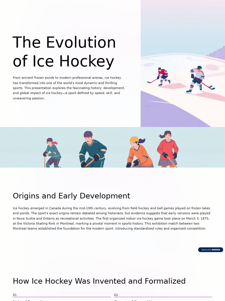 The Evolution of Ice Hockey | PDF | Ice Hockey | National Hockey League