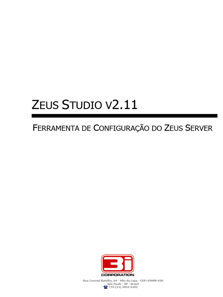 Configuração do Zeus Server com Zeus Studio | PDF | Porta (rede de ...