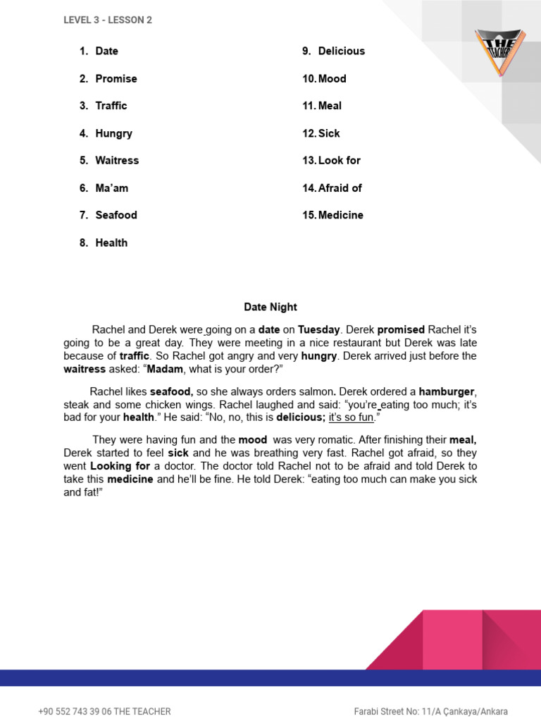 Level 3 - Lesson 2 | PDF