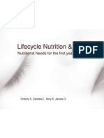 Lifecycle Nutrition & Fitness: Nutritional Needs For The First Year of Life