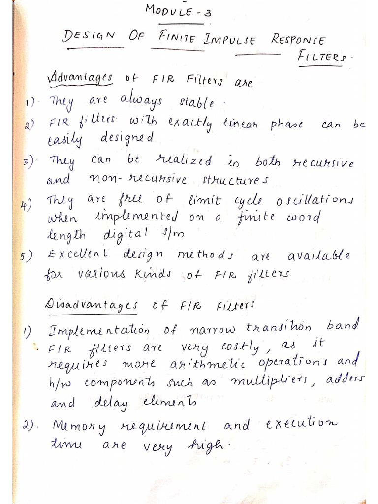 Module 3 Dsp Fir | PDF