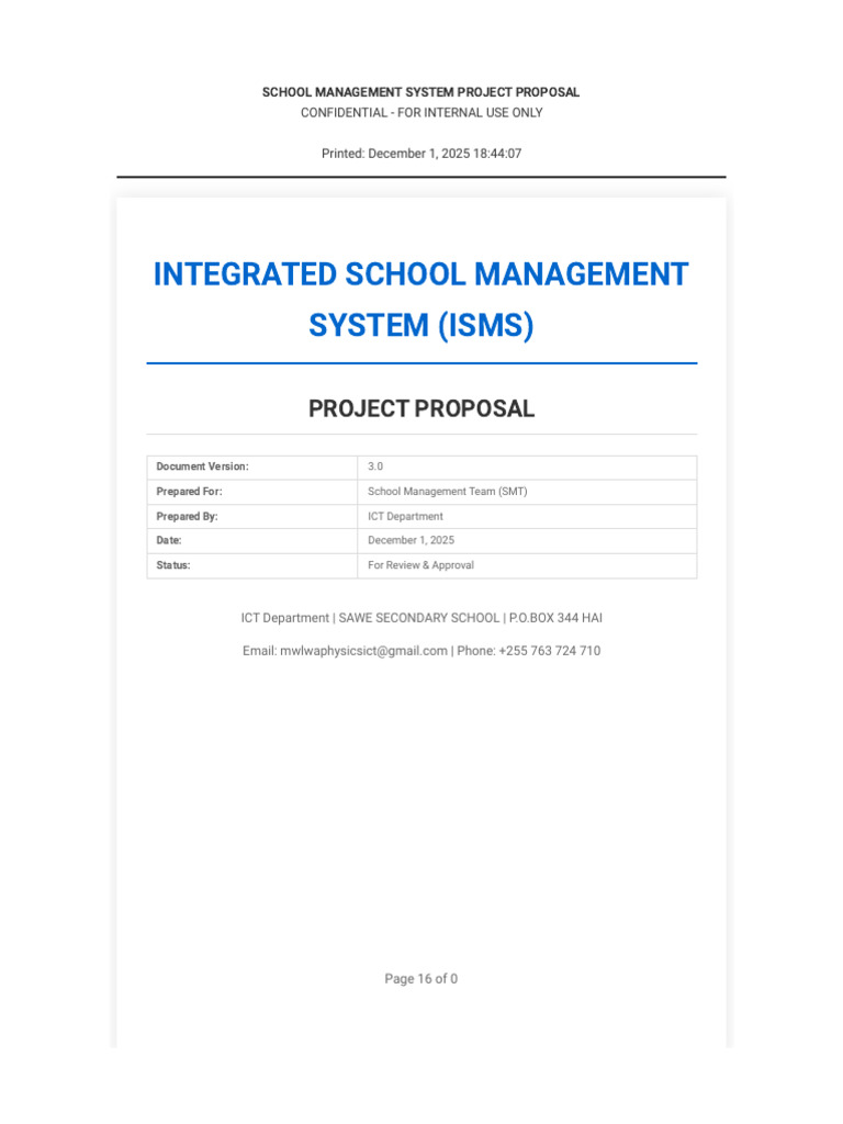 ISMS Project Proposal | PDF | Databases | Software Development