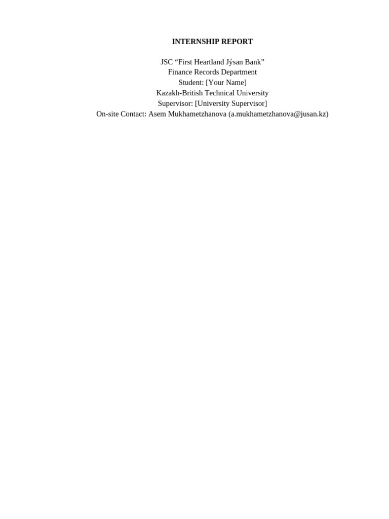 Jusan Internship Report FULL | PDF | Audit | Internal Control