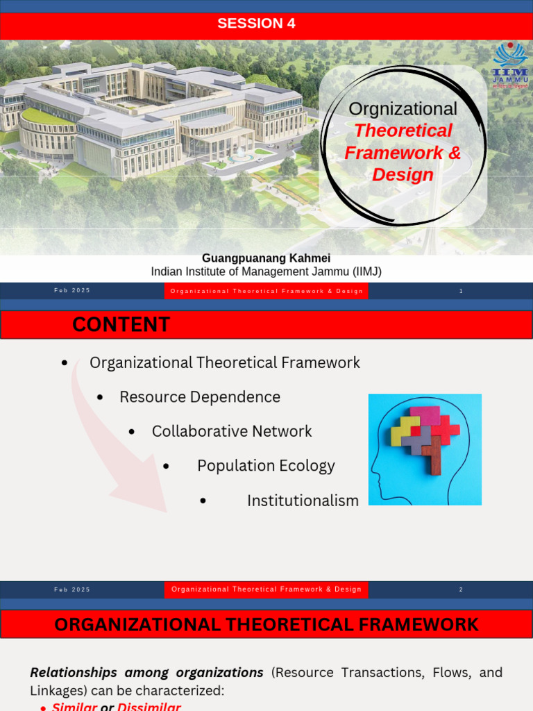SS-4 - Organization Theoretical Framework | PDF | Supply Chain | Theory