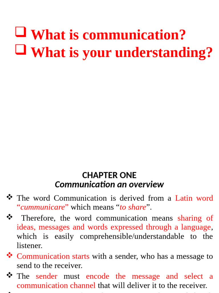 Understanding Communication Basics | PDF | Communication | Idiom