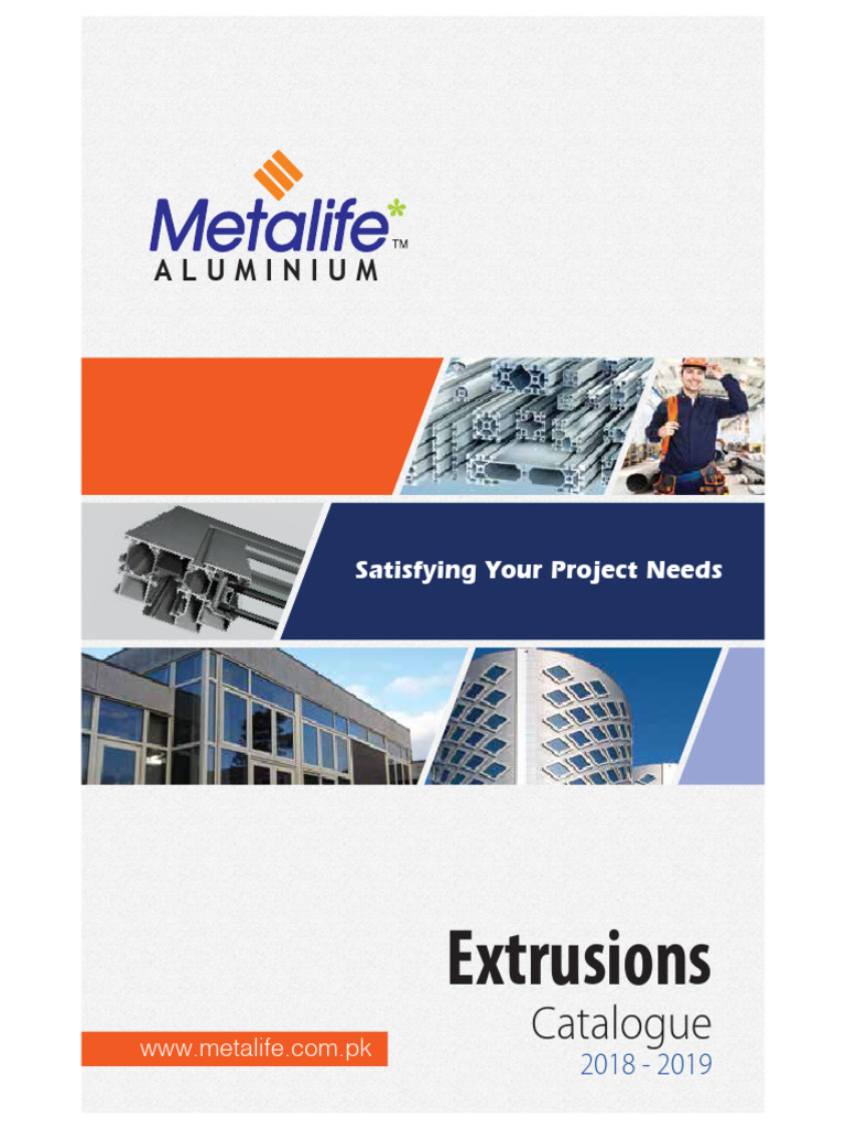 Metalife Aluminium Catalogue Pdf Extrusion Industrial Processes