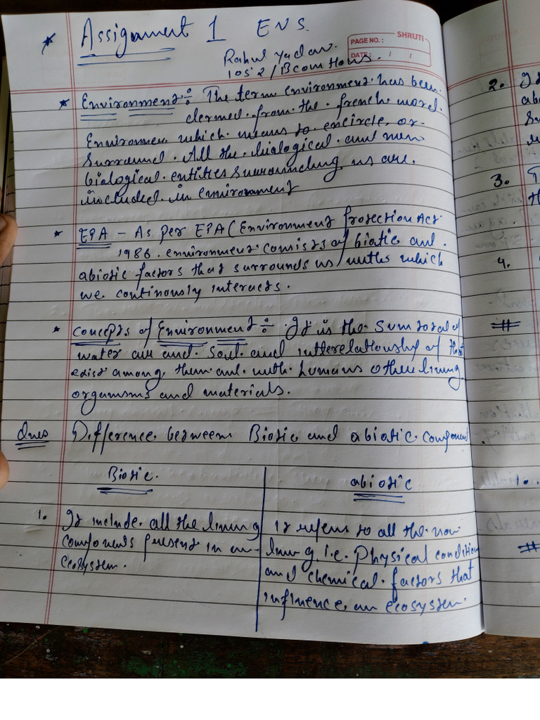 Assignment 1 Evs Unit 1 | PDF