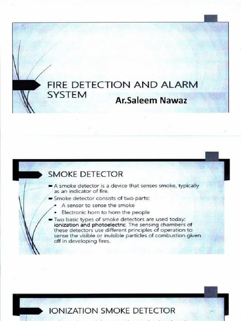 Fire Detection & Alarm System | PDF