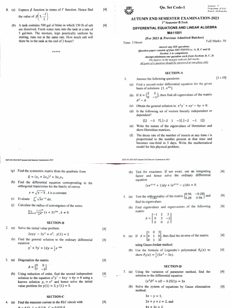 End Sem de La 2023 | PDF