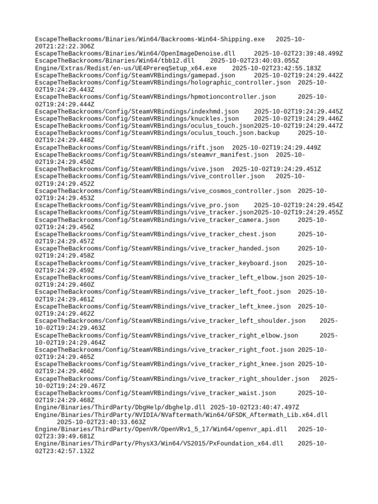 Escape The Backrooms Game Files | PDF | Operating System Families ...