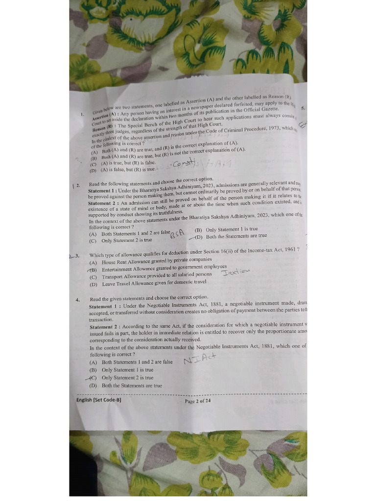 AIB Exam 20 | PDF