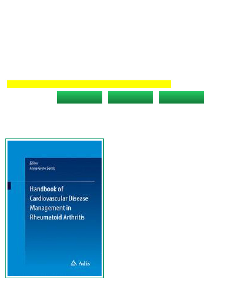 (Ebook) Handbook of Cardiovascular Disease Management in Rheumatoid ...
