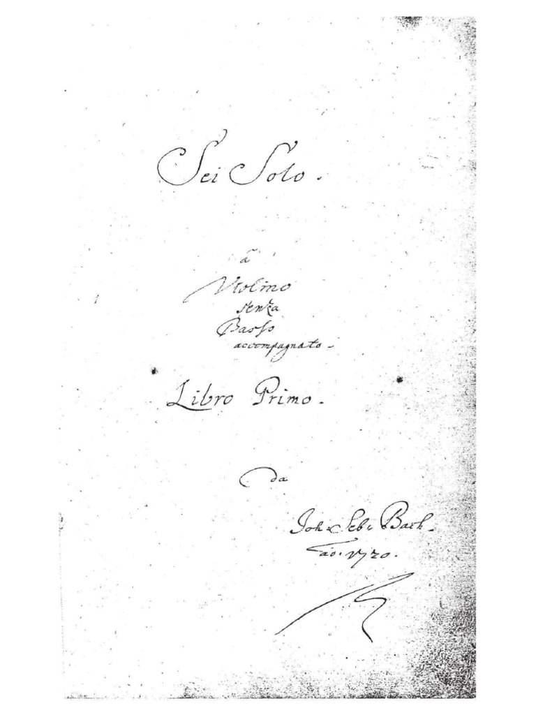 Bach (Manuskript) | PDF